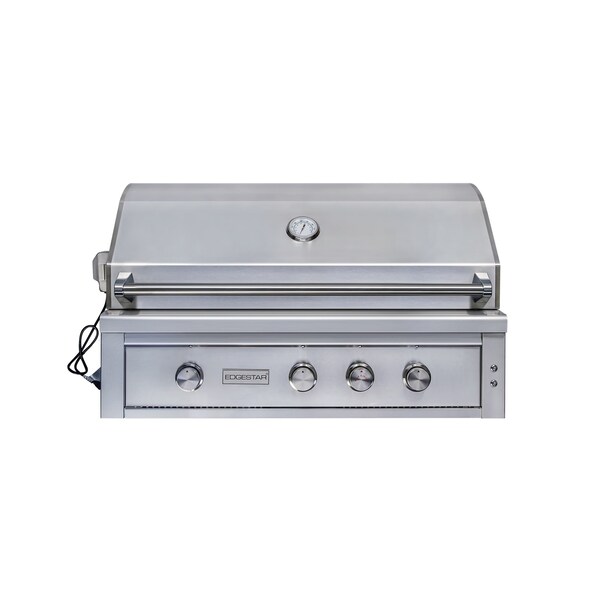 Edgestar 89000 BTU 42 Inch Wide Liquid Propane BuiltIn Grill with Rotisserie and LED Lighting GRL420IBBLP - main